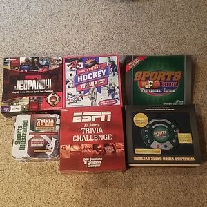 5 trivia sports games package